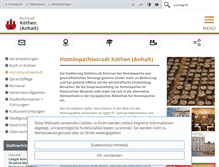 Tablet Screenshot of homoeopathie-koethen.de